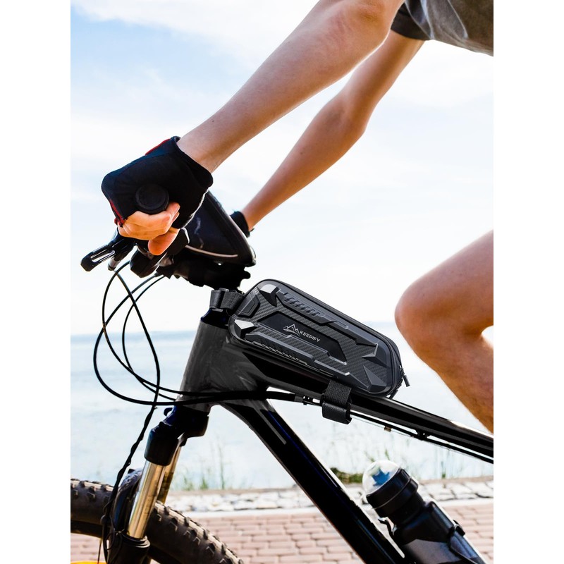 Ultra Supportive Bicycle Bag Frame, Waterproof Bicycle Frame Bag, Self-Closing
