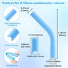 Premium Glass Anti-Wrinkle Drinking Straws Set - 2Pack for 40oz