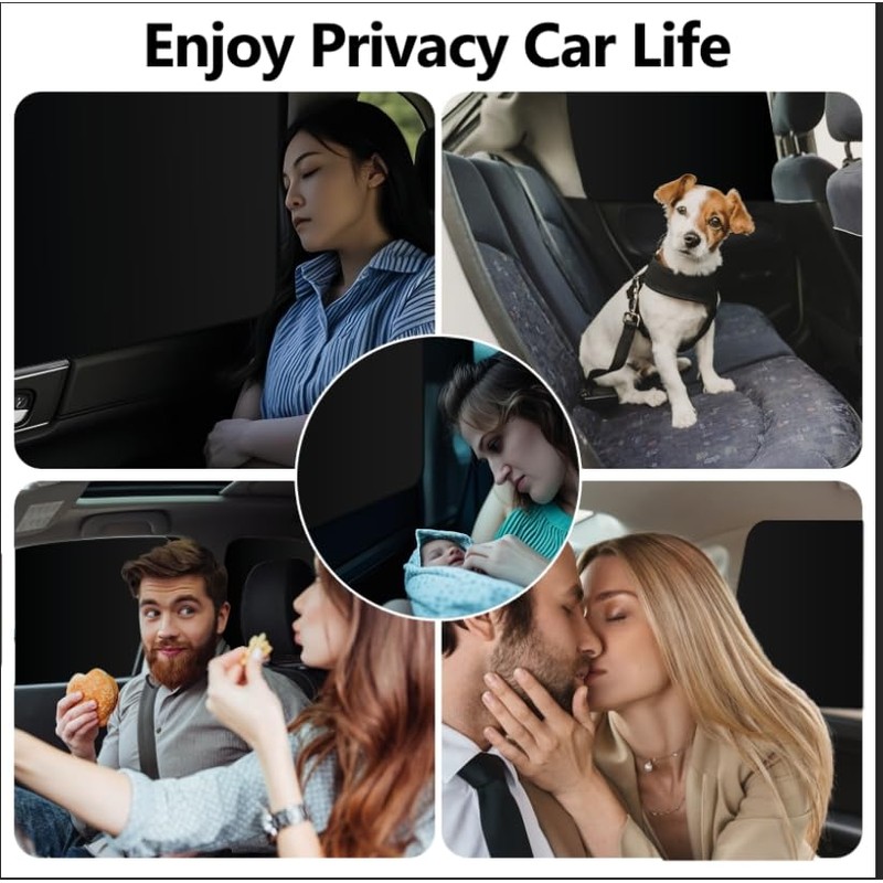 ZATOOTO Car Window Shades Sun Shade for Privacy 4Pack, Car