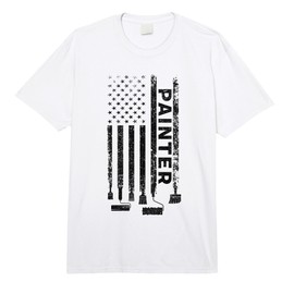 Painter US Flag Painting Painter Comfort Colors Adult Heavyweight T-Shirt