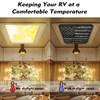 Darisoco American Flag RV Skylight Cover with Reflective Surface Magnetic
