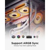 AsiaHorse COSMIQ 120mm PC Case Fan, Infinity Mirror FDB 2000