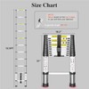 Adjustable Retractable Telescopic Collapsible Telescoping Ladder Extension - 10.5 FT