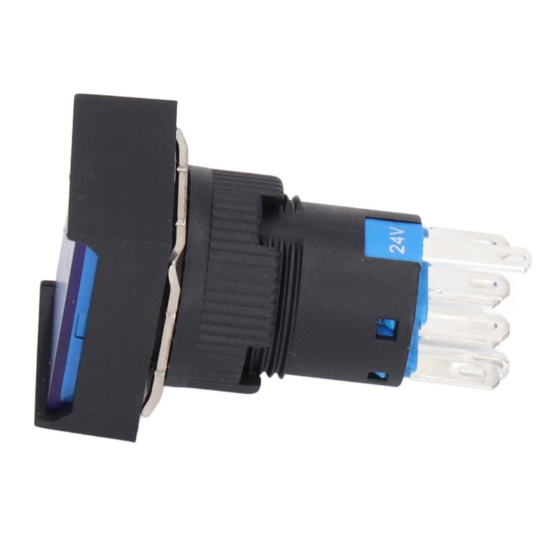 25Pcs Push Button Switch Self Locking AC DC 24V Accessory