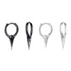 Sword Earrings for 2, Black Spike Hoop Earrings Punk Jewelry