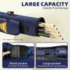 AMAZCHAT 5X3 Pool Cue Case for 3B5S,Detachable Adjustable Dual Shoulder