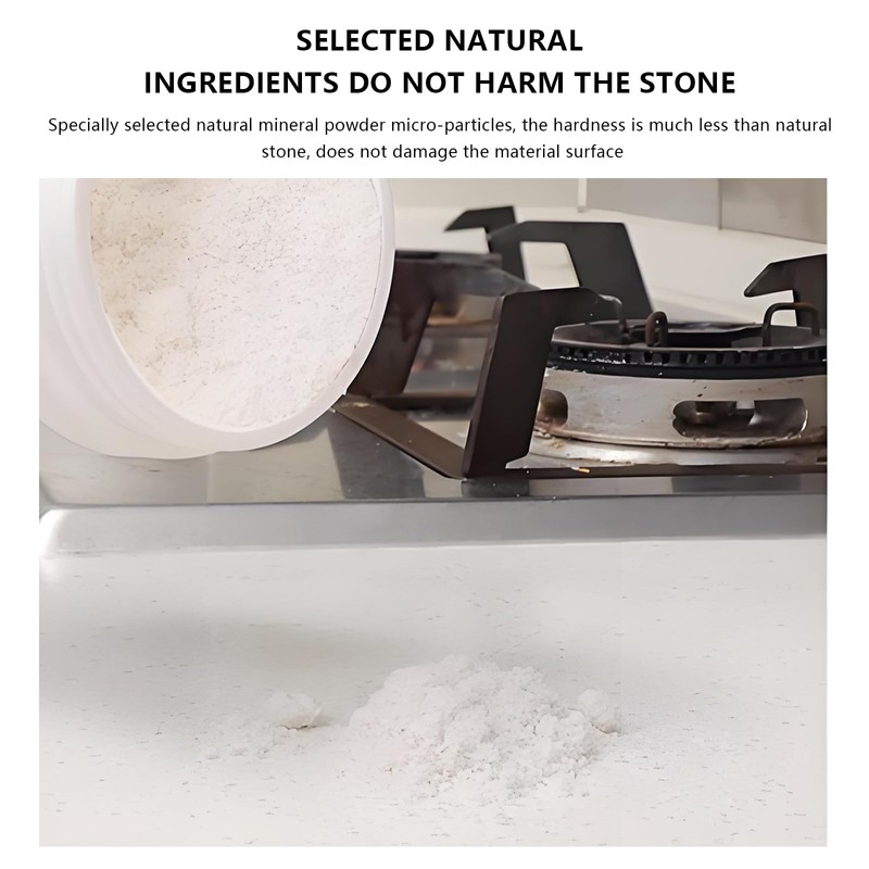 Eyaeyao Granite Countertop Cleaner Powder, Marble Cleaner Powder, Marble Polishing