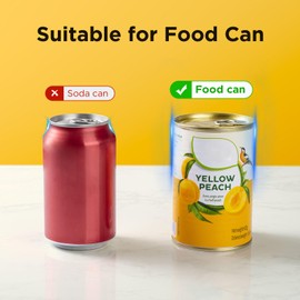 Kordory Electric Can Opener For Seniors - Smooth Edge, Side Cut, One Touch Easy Can Opener, Battery Operated, Automatic, Hands Free, Kitchen Gadget, Abridor De Latas Electrico, Portable (Black)