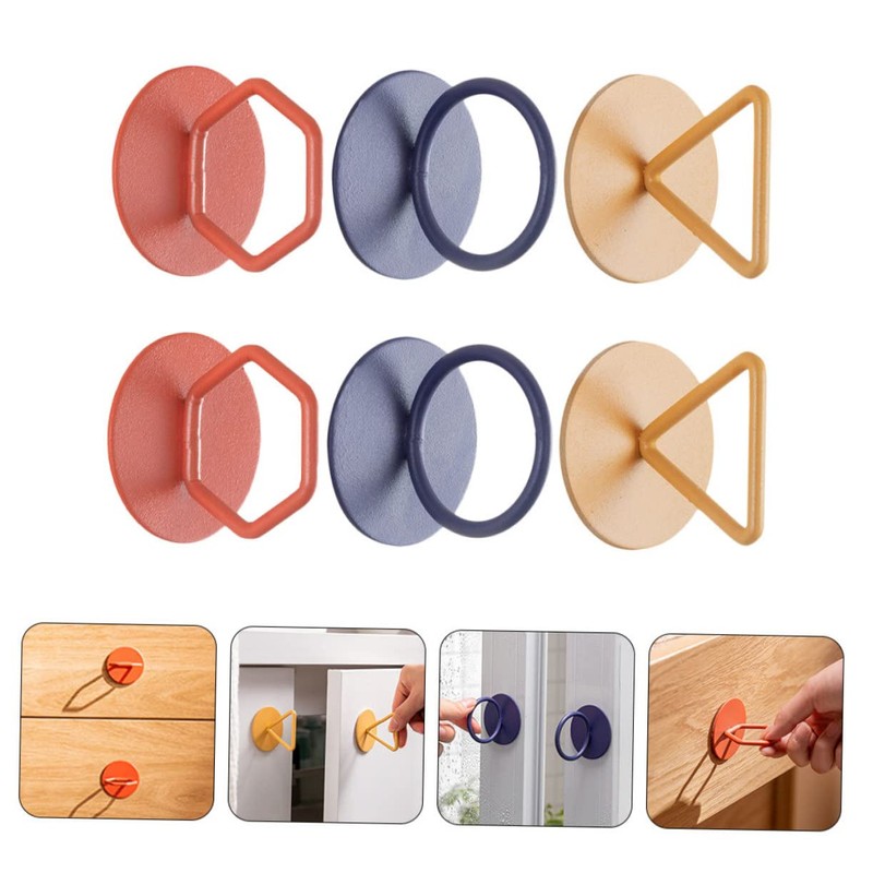 LALAFINA Door Handle Set 6pcs Gold Handles for Wardrobe Cabinet