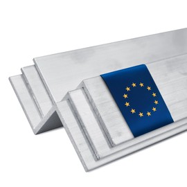 Stahl-Shop24 Aluminium Z-Leiste 20x20x2mm 500 mm roh für Modellbau Korpusbau Möbelkanten Bastelprojekte Heimwerker DIY-Anwendungen Übergangsprofil Aluminium roh eloxierfähig einfach kürzbar