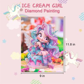 StormSpark Diamond Painting Kits for Girls Perfect Arts and Crafts Kit for Girl Ages 4-12 (Victoria)