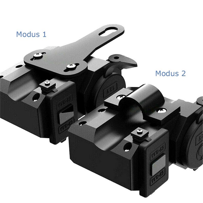 D74CS - Adattatore per accendisigari a LED per moto, con