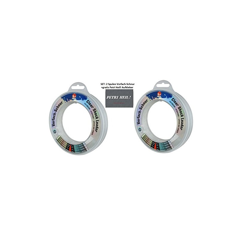 Set: 2 Reels Saltwater Leader Shockleader 0.5 mm, 2 x