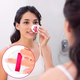 Sponge Air Cushion Powder Puff Pack of 5 Soft Face Sponge Powder Puff with Band, Washable Wet and Dry Makeup for BB Cream Liquid Foundation Foundation Loose Powder