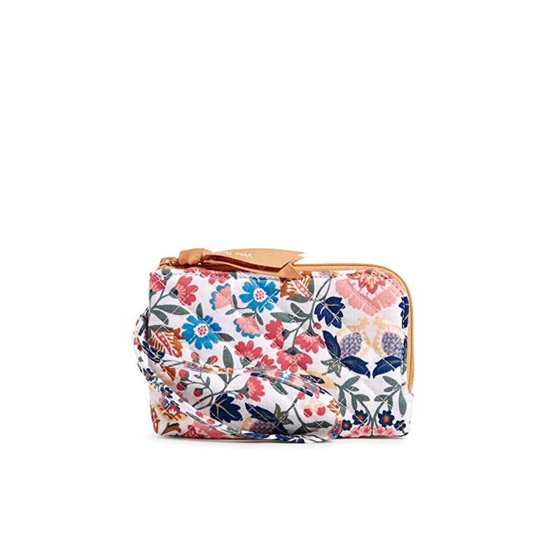 Vera Bradley Enchanted Mandala Double Zip ID Card Holder with