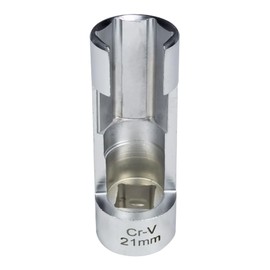 21MM(1/2"DR) Diesel Injector Fuel Line Socket Set Difficult Access Flare Nut Wrench Spanner for Wired Temperature Sensors, Thermo Switches, ABS Tube, Master Cylinder, Coolant, etc