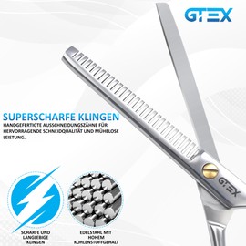 GTEX Hair Thinning Scissors, Professional Hair Thinning Scissors, 6.5 Inch Hair Cutting Scissors, Hair Thinning Scissors, Hair Scissors for Men, Women, Adults