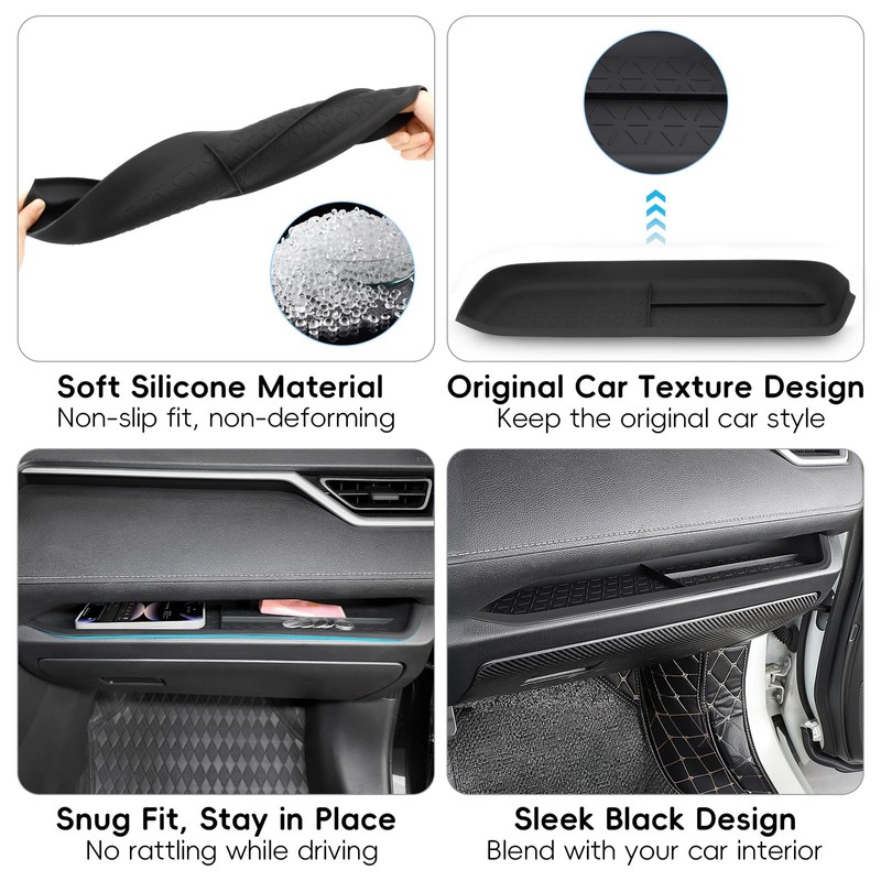 PIFOOG Passenger Storage Organizer Mat Fit for Toyota RAV4 2025