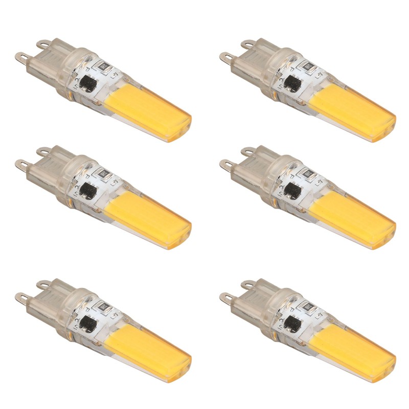 6pcs G9 LED Light Bulb COB Dimmable Professional G9 LED