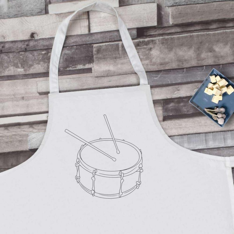 Azeeda 'Musical Drum Instrument' Unisex Cooking Apron (AP00081932)