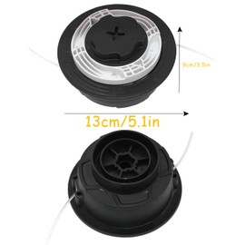 WEZCHUGHAOL Trimmer Head Fit for Stihl FS38 FS40 FS40C FS45 FS46 FS50 Trimmer Head AutoCut C6-2 Weed Eater Head Replace 4006 710 2126 40067102140 4006712106