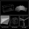 uxcell Acrylic Clear Display Case for Collectibles Self-Assemble Display Boxes