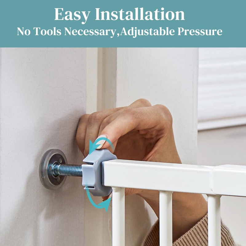 InnoTruth 29-39.6" Baby Gate for Stairs, Auto Close Both Sides