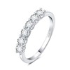 JewelryPalace Fashion Jewellery Classic Moissanite Stacking Ring Eternity Ring Women's
