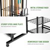 Garden Tool Organizer Rack Up to 50 Tools, Heavy-Duty Steel