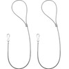 DGBRSM 2-Pack Adjustable Gate Latch - Stainless Steel Cable Pull