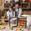 Cercker Food-Dehydrator Machine 8 Stainless Steel Trays, 500W Jerky Dehydrator