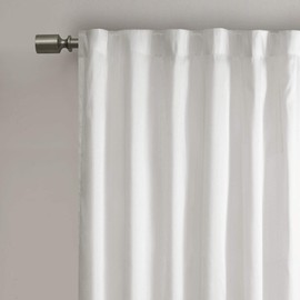 Madison Park Andora Window Curtain with White Finish MP40-718