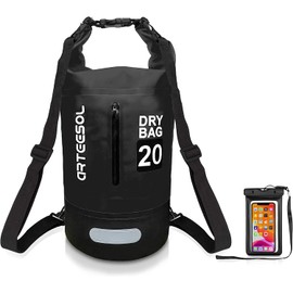 Waterproof Dry Bag, 5L/10L/20L/30L Waterproof Backpack Dry Sack Rucksack, Swim Bag with Adjustable Shoulder Straps, for Beach Swimming Kayaking Hiking Boating Canoeing Surfing Fishing
