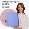 POPRUN 3 Ring Binder 1.5 Inch, PVC-Free, Holds 325 Sheets