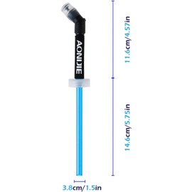 AONIJIE Pack of 2 250 ml/350 ml/450 ml/500 ml/600 ml foldable BPA-free TPU drinking bottles sports bottle (kettle straw 2 pieces)