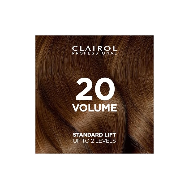 Clairol Professional Soy4plex Pure White Creme Hair Color Developer, 20