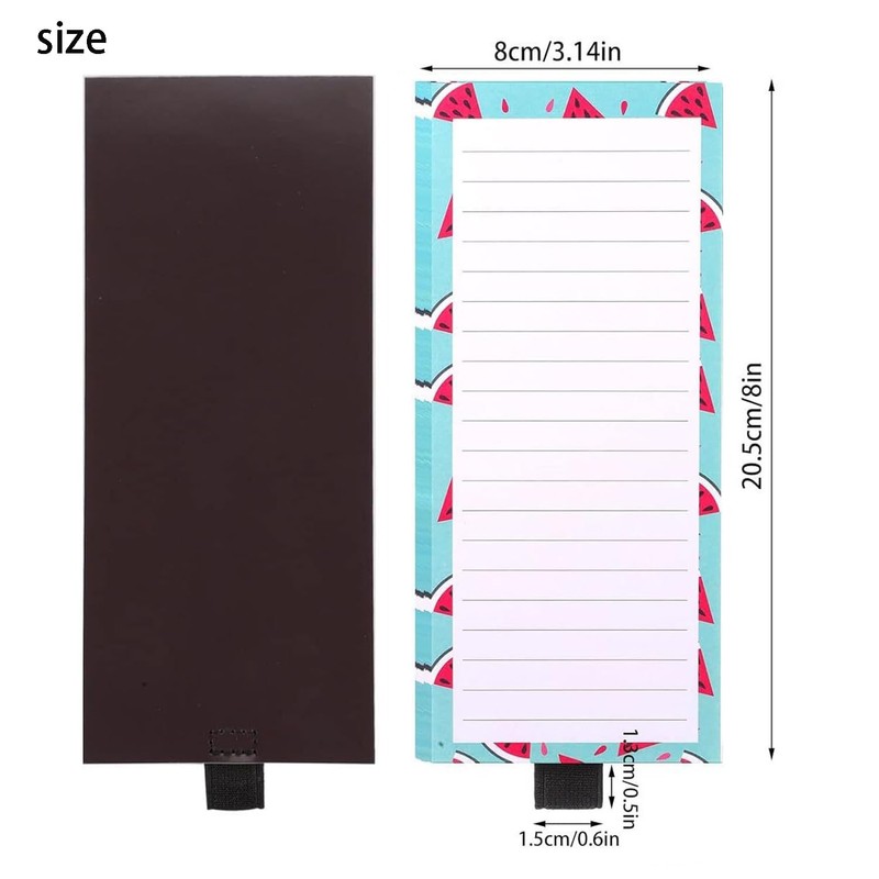 Roczential 3 Pack Magnetic Notepads for Refrigerator Grocery List Magnet