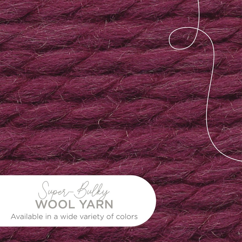 Lion Brand Yarn Wool-Ease Thick & Quick Yarn, Soft and