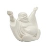 Cheering Happy Buddha Porcelain Statue