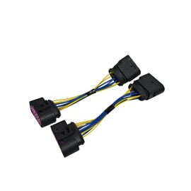 Tokinng Xenon HID Headlamp Headlight Connector Adapter, 14 to 10 Pin Wiring Harness Connector Plug Adapter Fit for VW Jetta 2015, 1J0 973 737