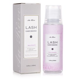 Lash Shampoo Concentrate 100 ml/3.4 fl.oz Lash Cleanser Concentrate Oil Free Eyelash Extension Shampoo for Salon Home Eyelash Care-Can Make 20 bottles of 60ml Lash Shampoo,Cherry Blossom