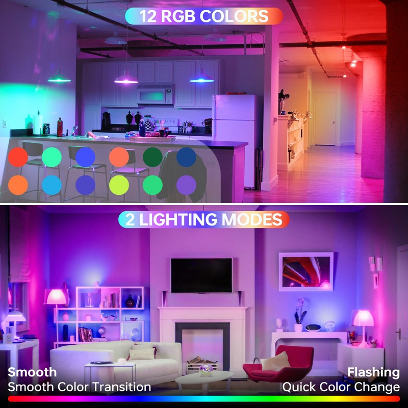 Rechargeable Battery Night Light Bulb: 3000mAh LED Bulb with Remote