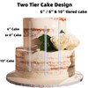 Olicky 28 Pcs Cake Dowels, White Plastic Cake Support Rods,