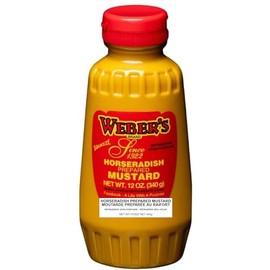Buffalo's Own Weber's Brand Horseradish Mustard Squeeze Bottle 12oz. by Weber's