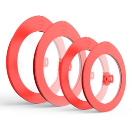 4 Pack Replacement Lids for Pyrex 7201-PC 4 Cup and 7402-PC 6/7 Cup Glass Containers Mixing Bowl Silicone Storage Cover Leakproof