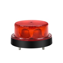YnGia Emergency Flashing Lights, 1PCS Strobe Flash Light Beacon Safety Light Emergency Hazard Warning Flashing Light Marker Lamp for 12V 24V Car Truck Trailer Caravan Camper Van (Red)