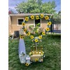 Beferr 4Pcs 7.2FT Artificial Sunflower Vine Hanging Sunflower Garland Silk