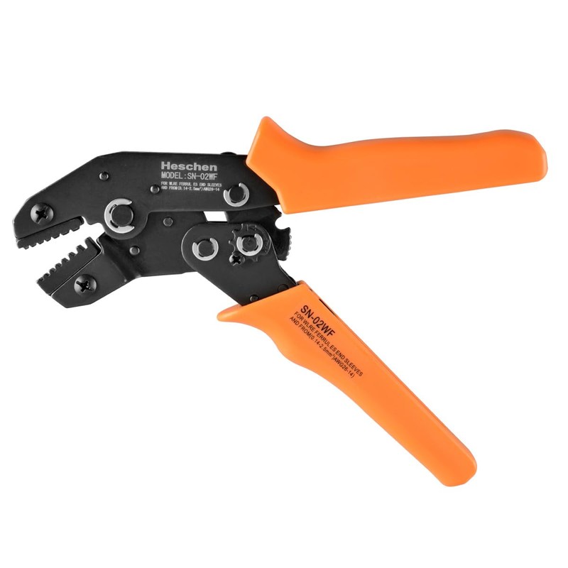Heschen Mini Ratchet Crimper Plier, SN-02WF, Cord End Terminals Crimping