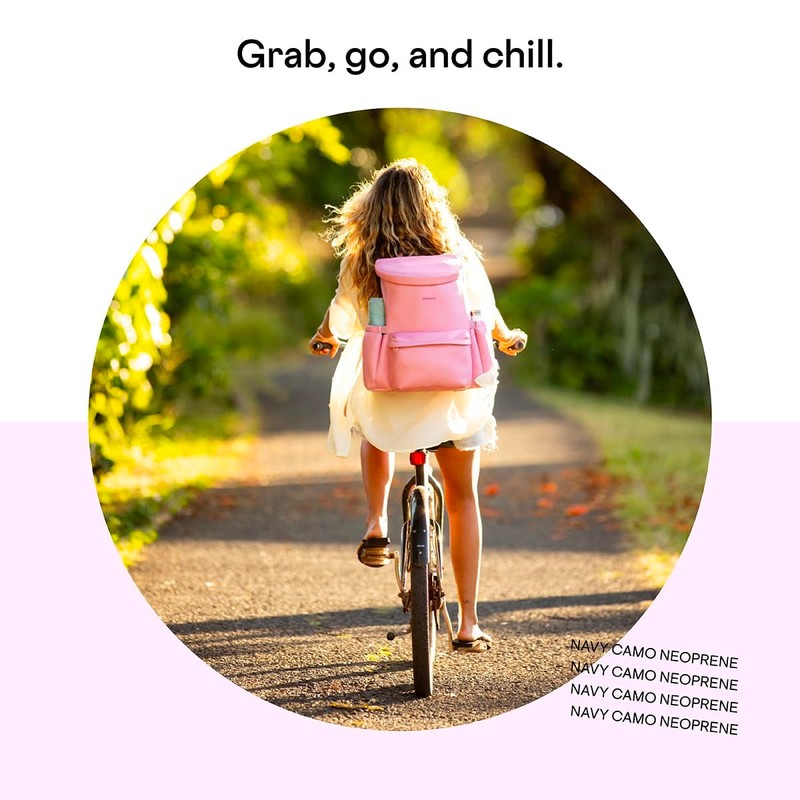 Corkcicle Lotus Backpack Cooler Bag - Keeps Drinks Cold All