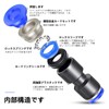 TAILONZ PNEUMATIC BLUE STRAIGHT 2-WAY - 12MM TUBE OD PUSH